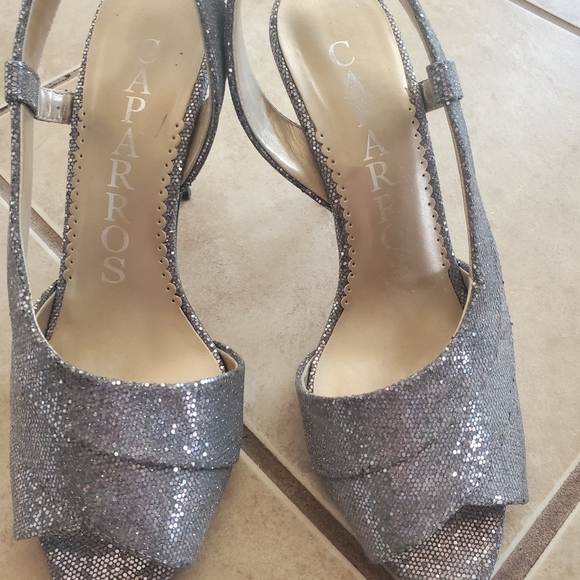 Blue sparkle heels - Picture 3 of 4